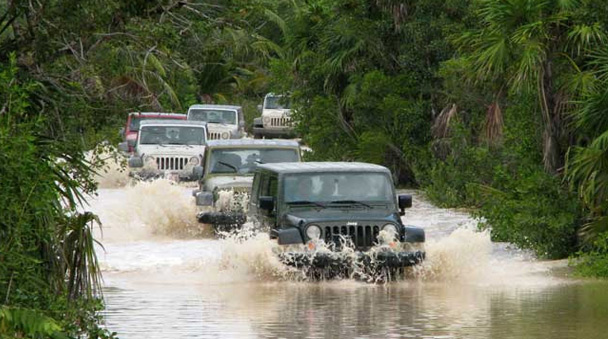 Driving your Jeep to Punta Allen