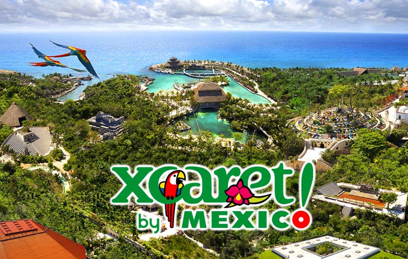 Xcaret Park Aereal view