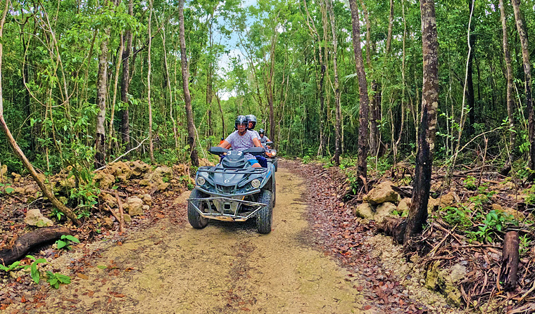 Drive an ATV on the Mayan Jungle