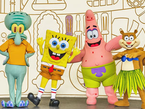Personajes en Parque Nickelodeon 
