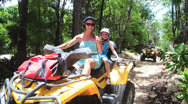 Let your kids have fun at the ATV Aventuras Mayas activity 