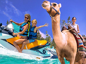 Combo Camel Ride and Wave runner in Maroma Cancun