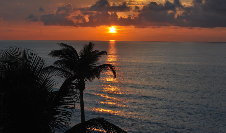 Sunset at Cancun