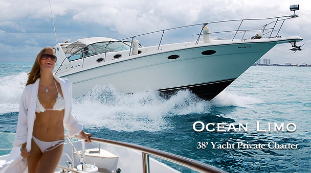 Private 38 ft Yacht Charter in Cancun