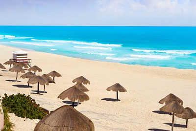 Playa Delfines, the must famous beach in Cancun City