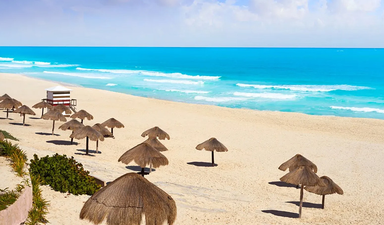 Playa Delfines, the must famous beach in Cancun City
