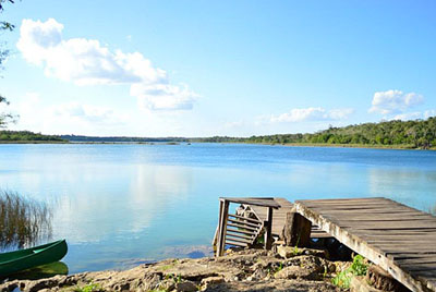 Punta Laguna lagoon view