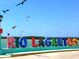 Rio Lagartos, a picturesque seashore town