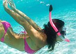 Enjoy snorkeling in paradise