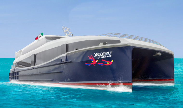 Xcaret Ferry to isla Mujeres