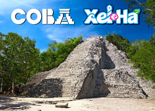 Xel-Ha y Ruinas de Coba